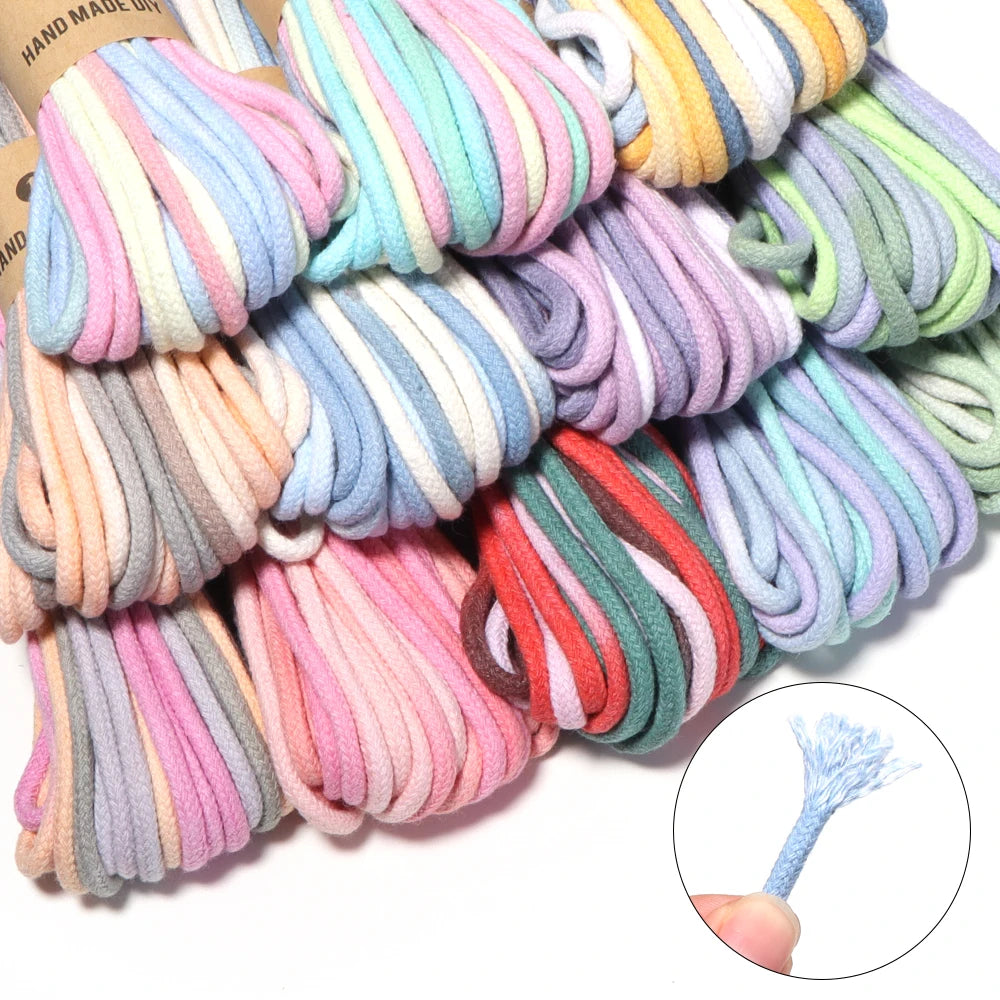 4mm Gradient Tie Dye Cotton Macrame Cord 10 Yards – DIY Craft Macrame Cord PLUSH