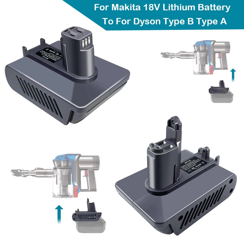Makita 18V to Dyson Type A & B Battery Adapter – DC31 DC34 DC35 Battery Adapter PLUSH