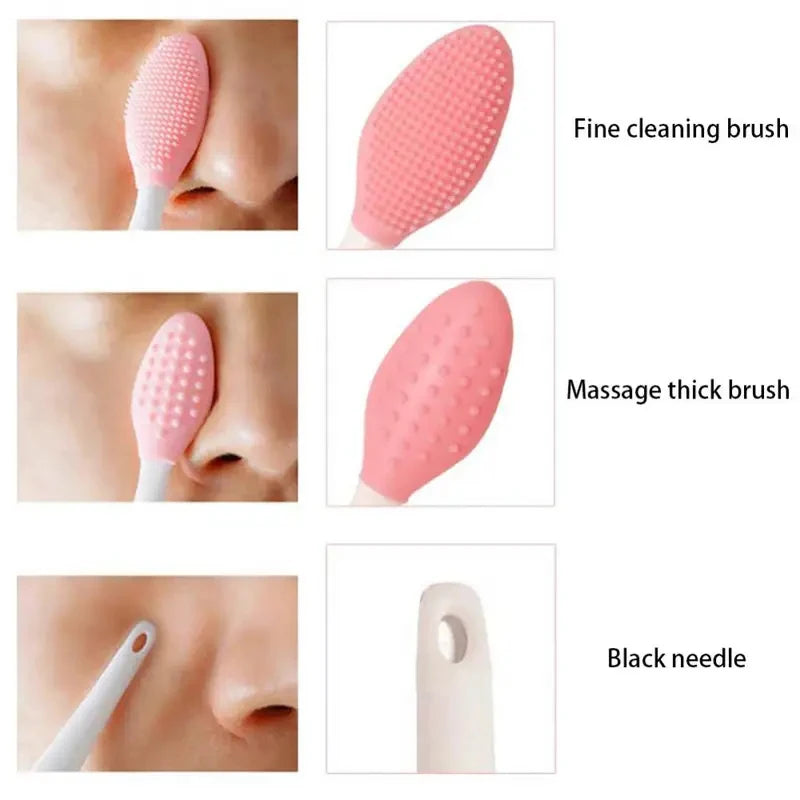Silicone Face Wash Brush – Exfoliating Pore Cleansing Tool Facial Cleansing Brush PLUSH