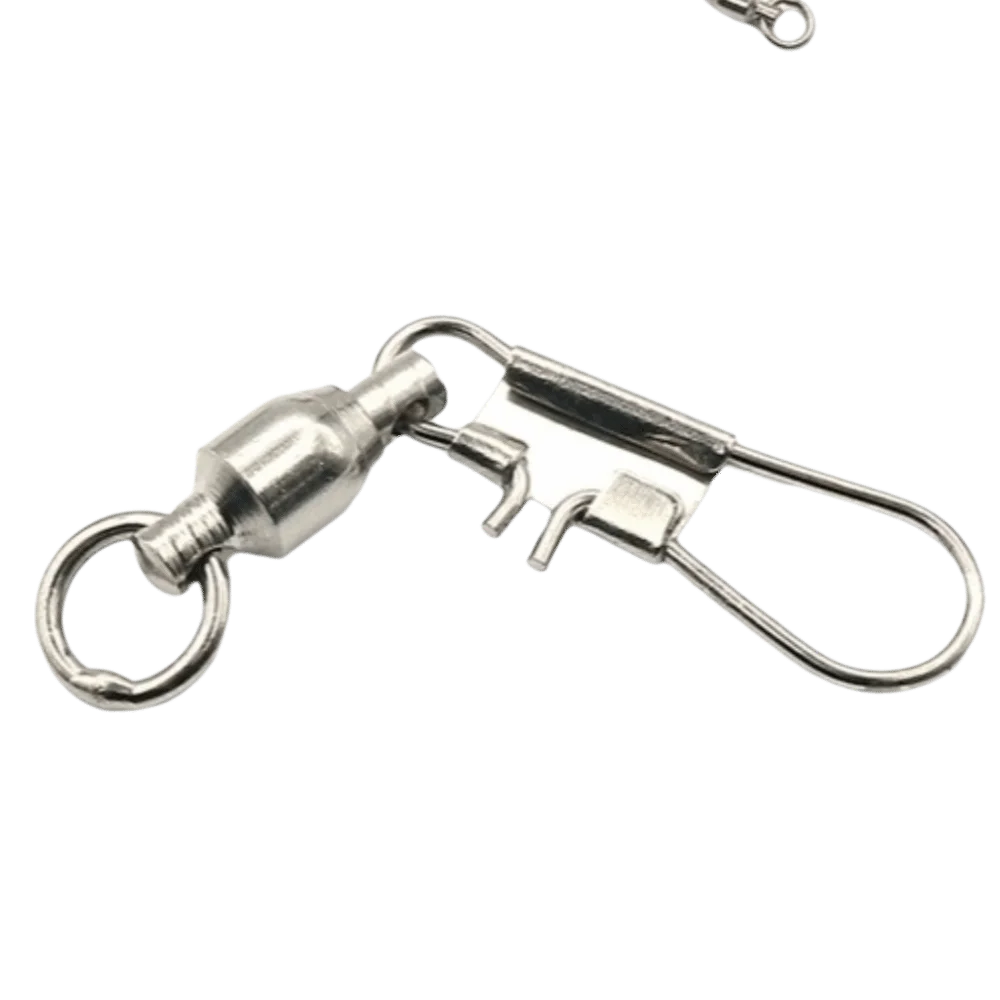 Stainless Steel Fishing Swivels Cross Lock Snap 20pcs Fishing Swivel Snap PLUSH