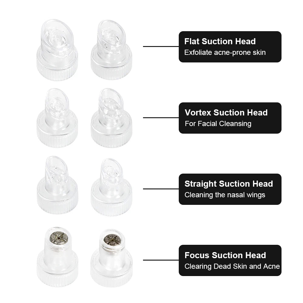 9-Piece Hydro Facial Replacement Tips – Aqua Peel Accessories Facial Machine Accessories PLUSH