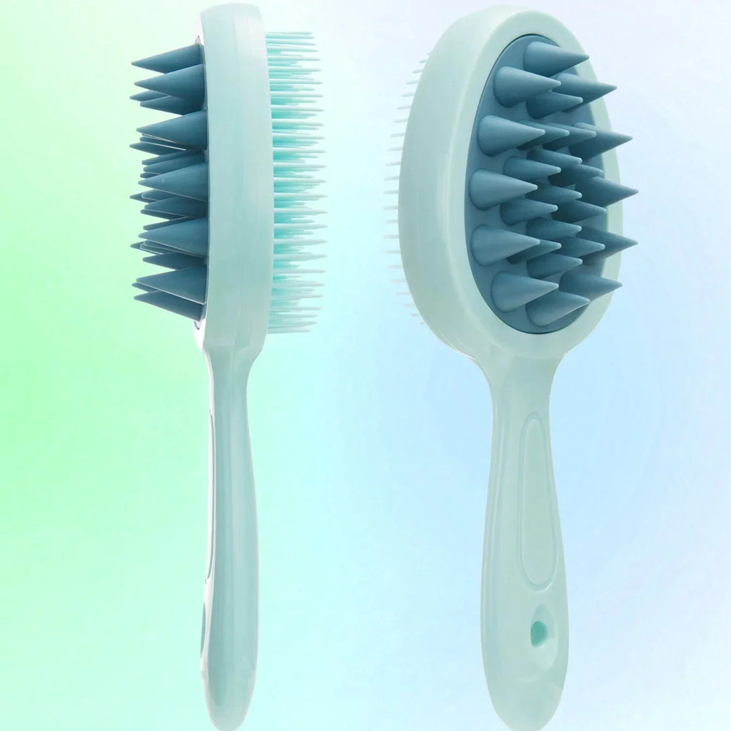 Long Handle Silicone Scalp Massage Shampoo Brush & Comb Scalp Massage Brush PLUSH