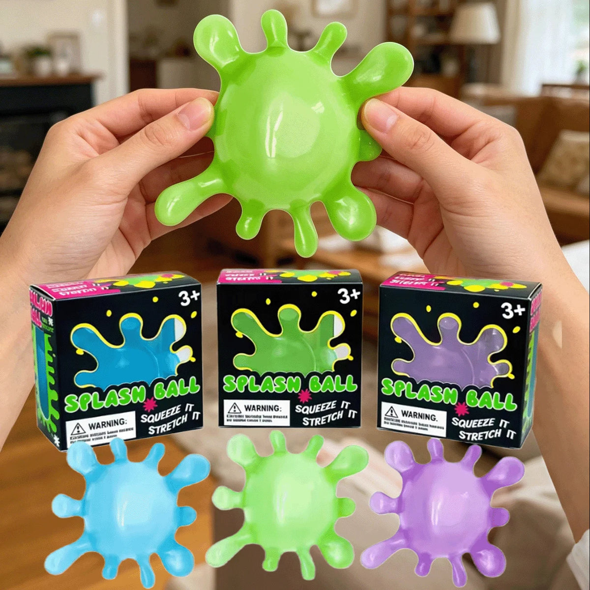 Splash Squeeze Ball – Slow Rising Squishy Fidget Toy Squishy Fidget Toy PLUSH