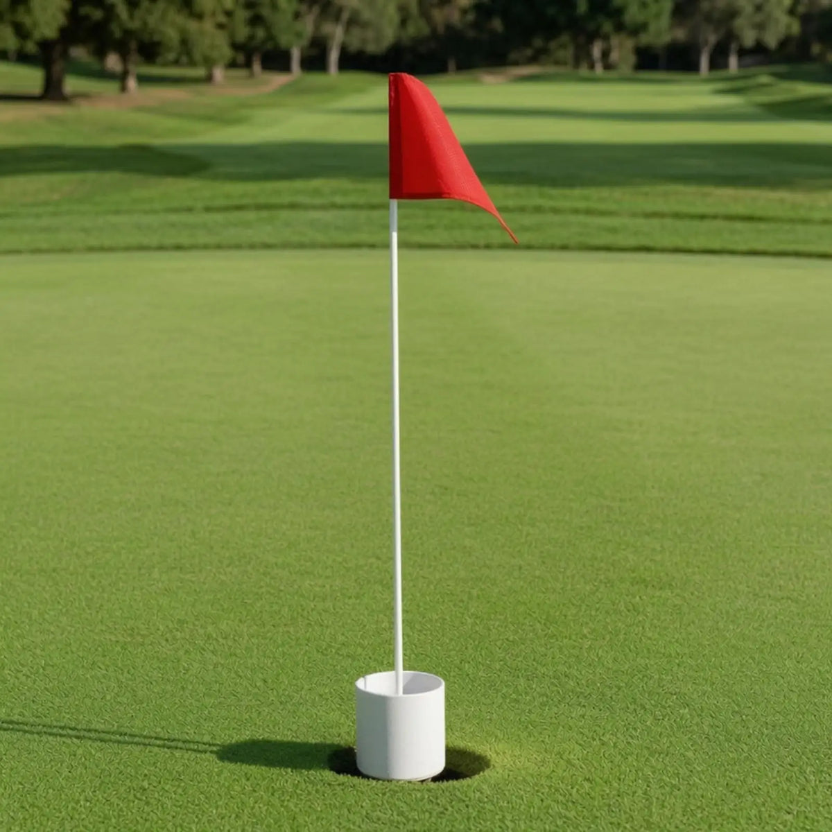 Golf Putting Practice Flagstick & Cup Set – Backyard Green Golf Training Aid PLUSH
