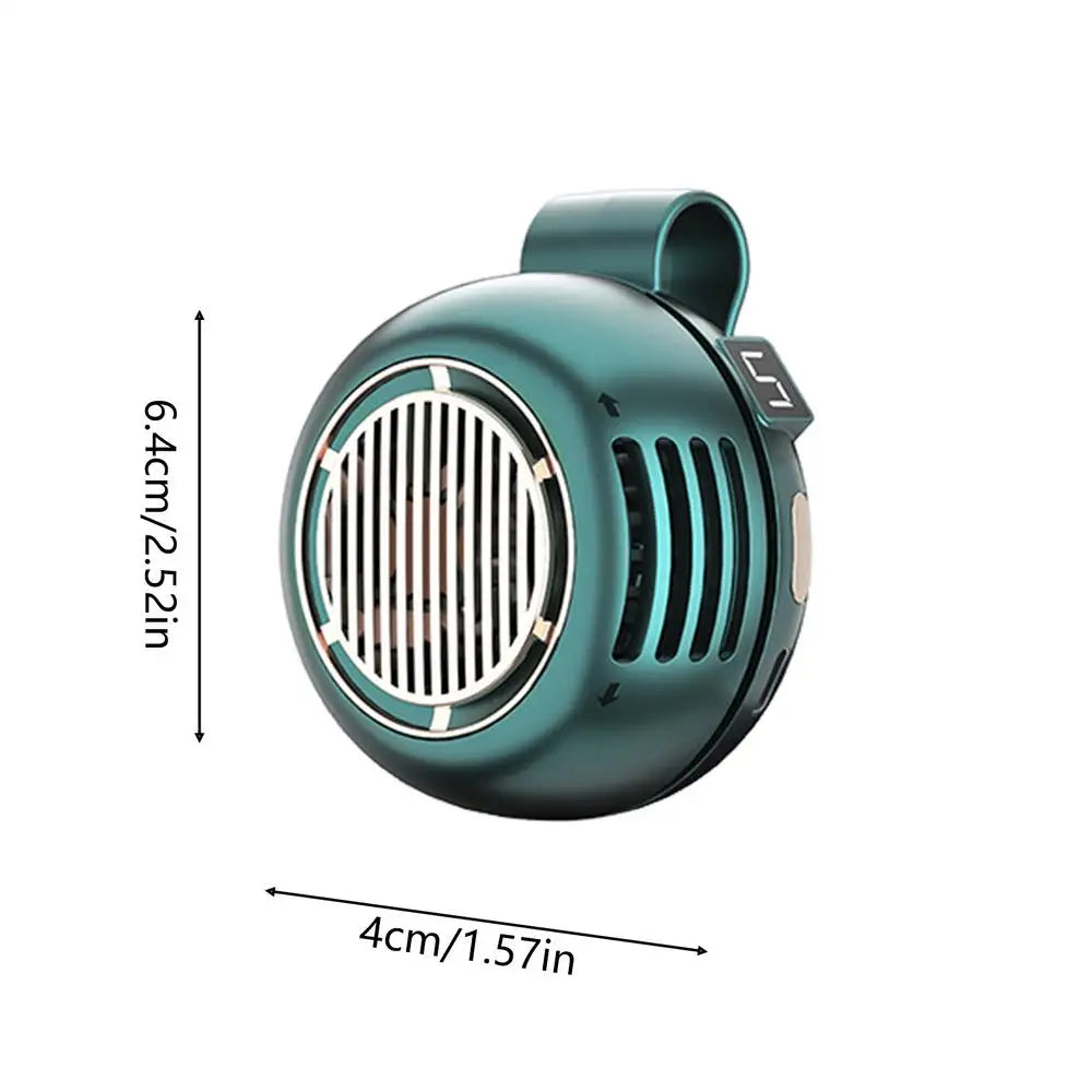Portable Bladeless Clip Fan | Rechargeable USB Mini Desk Fan Portable Clip Fan PLUSH Green No Plug