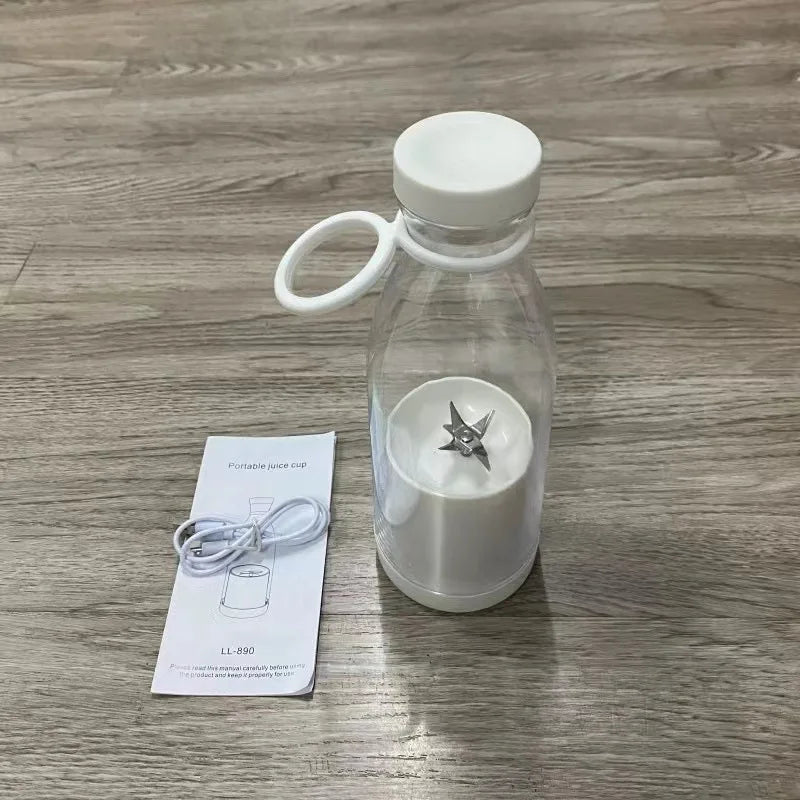 Portable USB Mini Blender 420ml | Smoothies & Juices LED Display USB Mini Blender PLUSH white