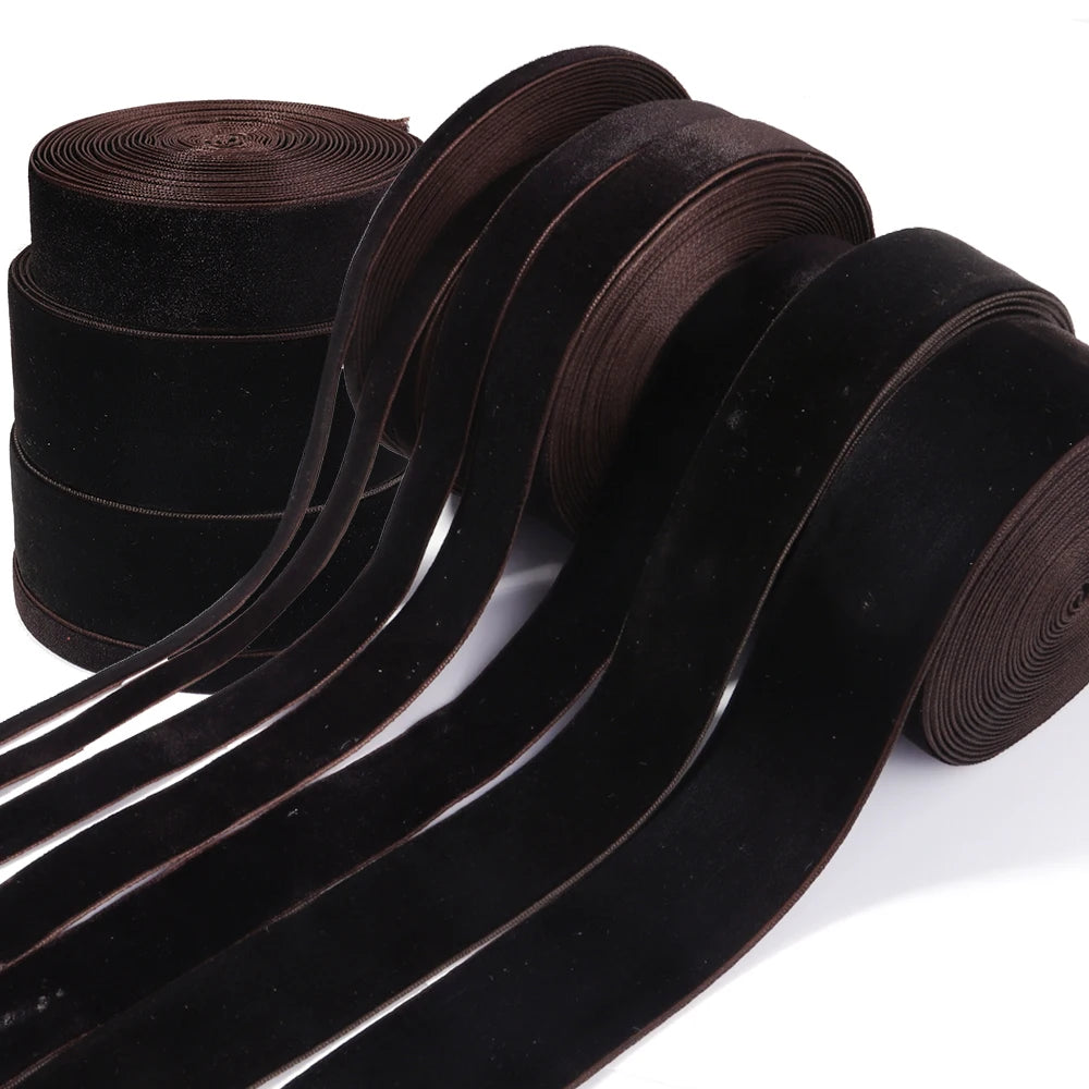 Deep Brown Velvet Ribbon 5/10 Yards – DIY Crafts & Wrapping Velvet Craft Ribbon PLUSH