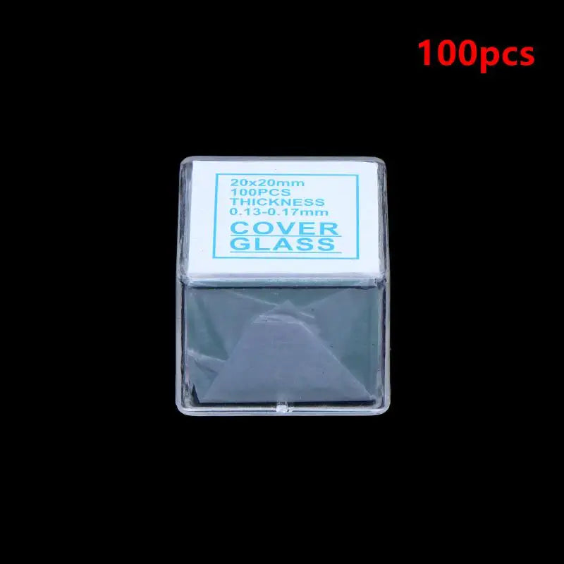 100pcs Pre-Sterilized Optical Glass Microscope Coverslips Microscope Coverslips PLUSH D