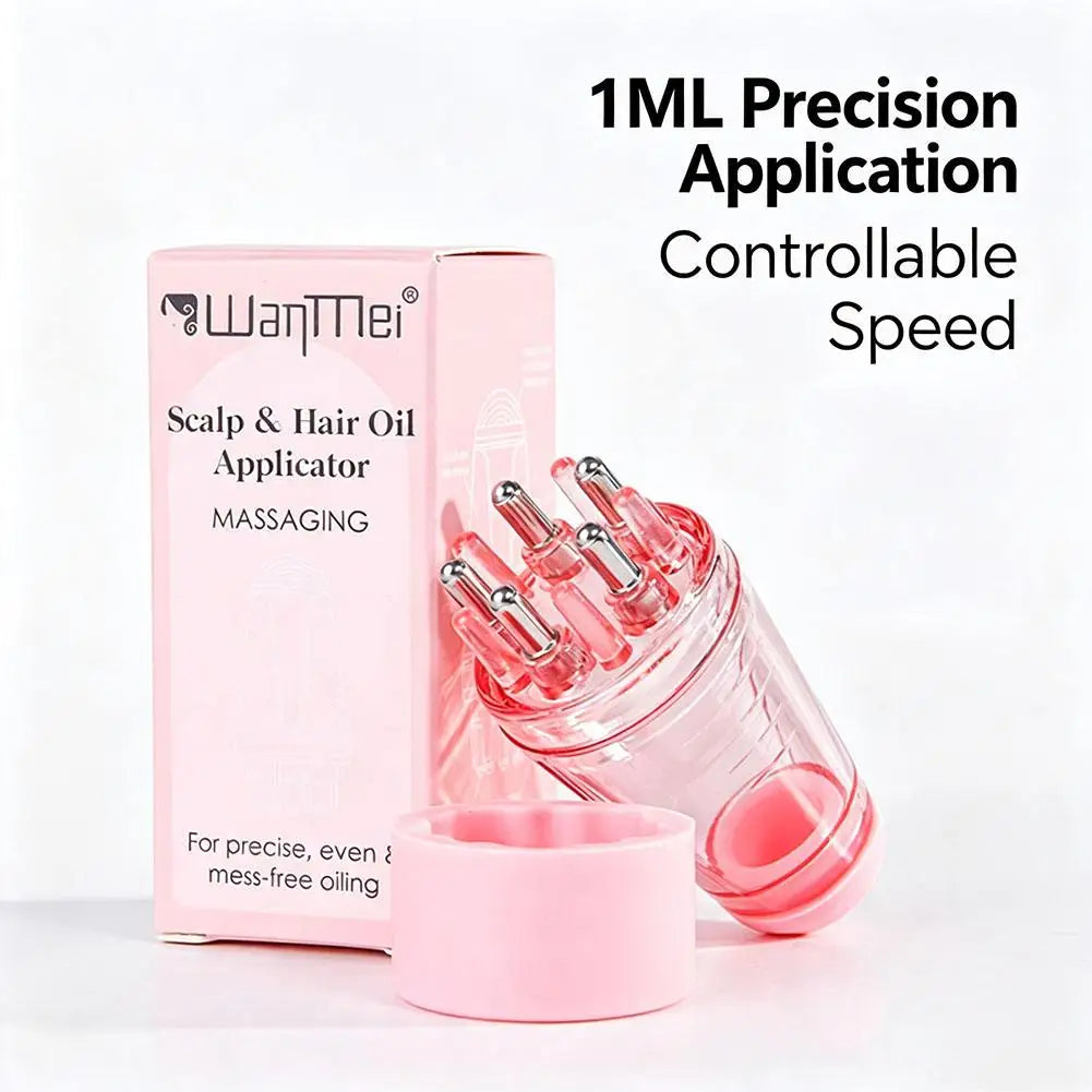 Scalp Oil Applicator Comb – 6ml Precision Hair Serum Massager Scalp Oil Applicator PLUSH