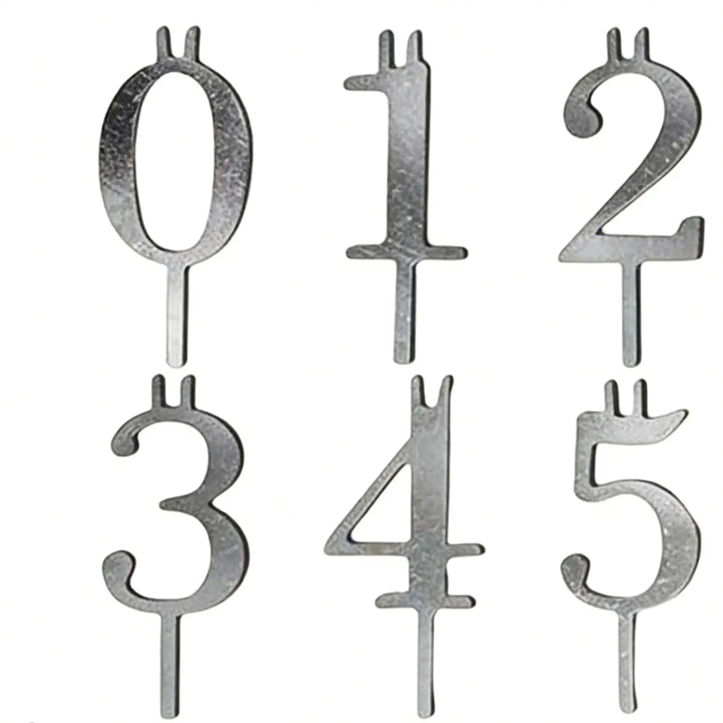 Number Candles 0–9 | Birthday Cake Topper Set (10 Pcs) Birthday Cake Candles PLUSH