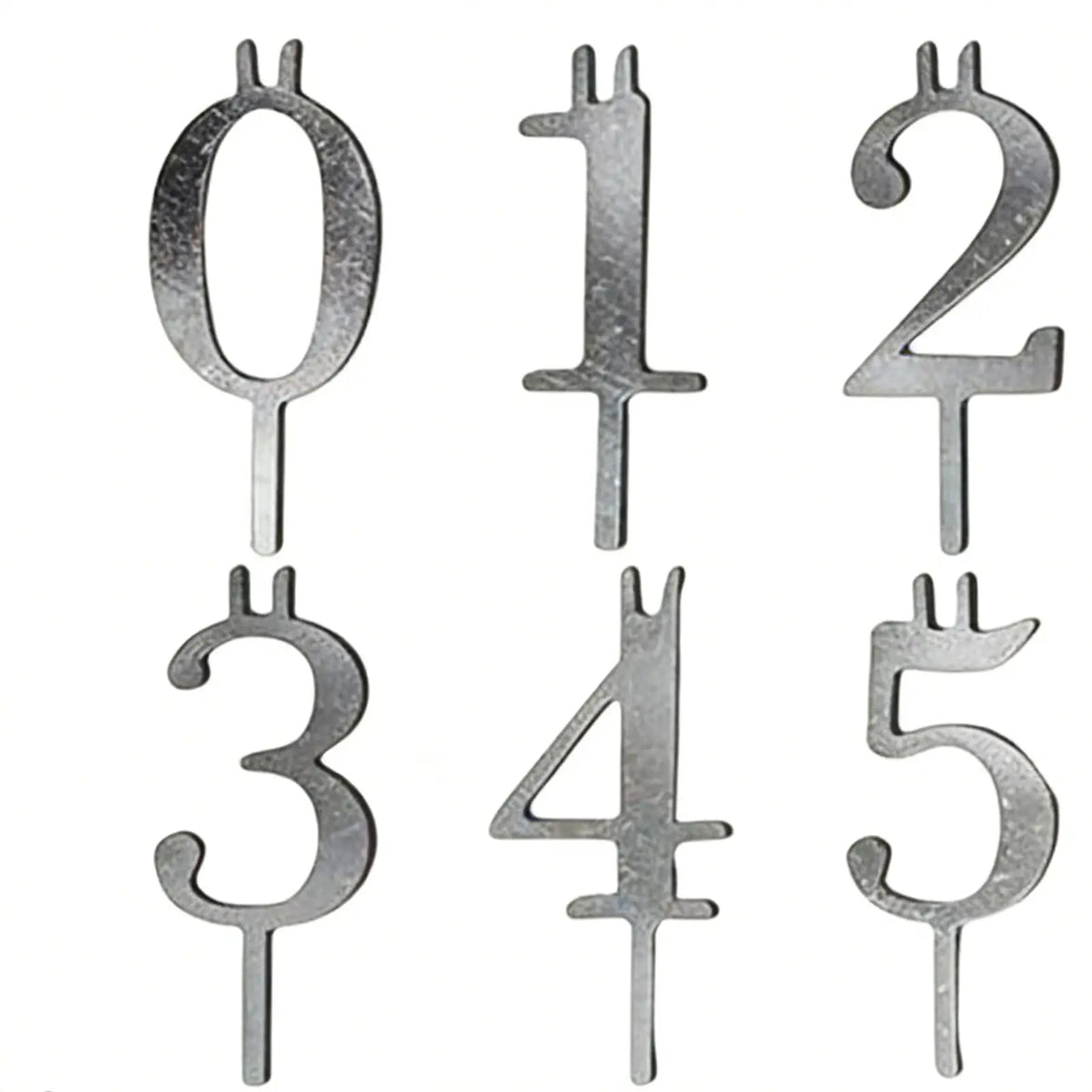 Number Candles 0–9 | Birthday Cake Topper Set (10 Pcs) Birthday Cake Candles PLUSH