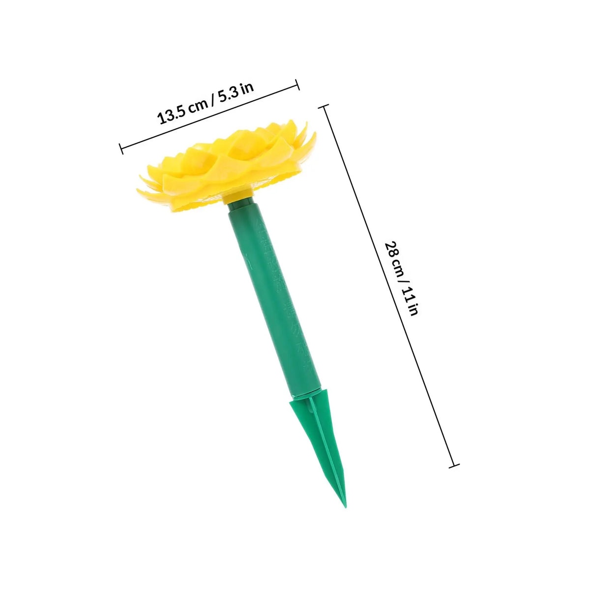 Lotus Solar Powered Outdoor Wireless Speaker – Garden Décor Outdoor Garden Speaker PLUSH Yellow