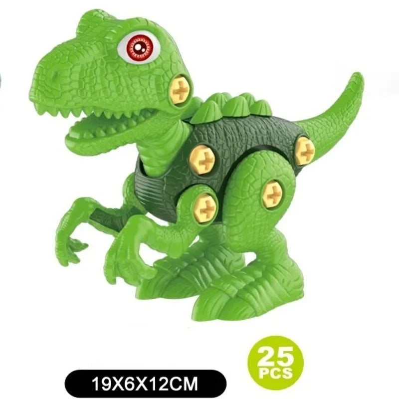 4pcs DIY Assembly Dinosaur Toys – Kids Educational Building Set DIY Dinosaur Building Set PLUSH