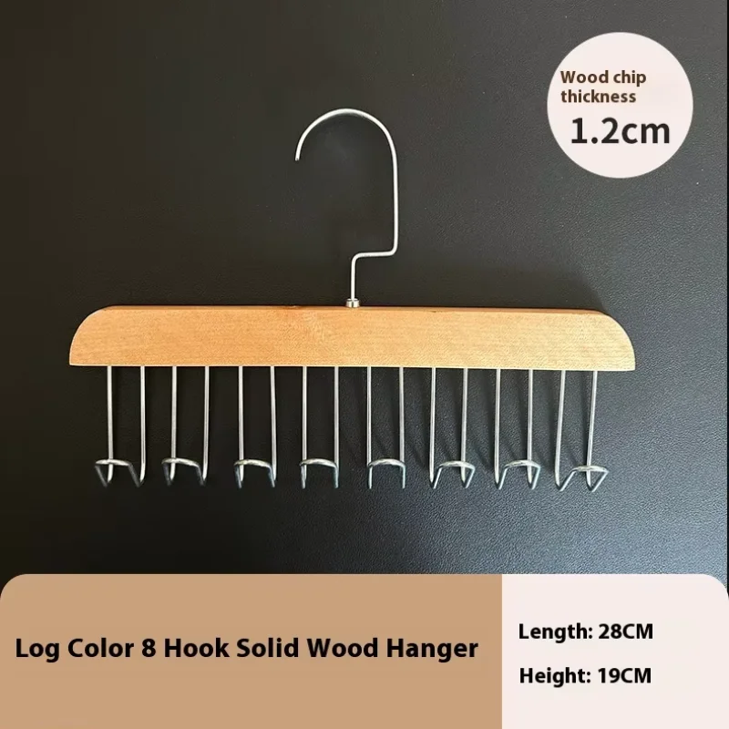 Solid Wood 8-Hook Clothes Drying Rack – Portable Hanger Clothes Drying Rack PLUSH B
