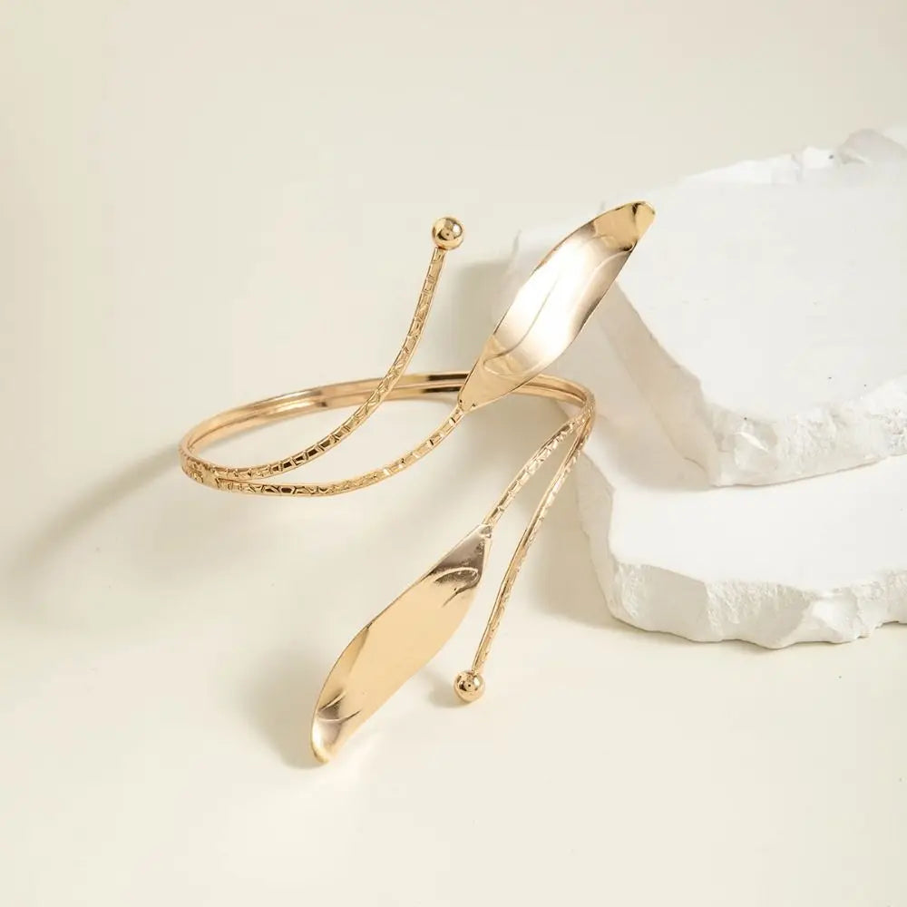 Spiral Starfish Open Cuff Bangle – Adjustable Arm Bracelet Arm Cuff Bangle PLUSH
