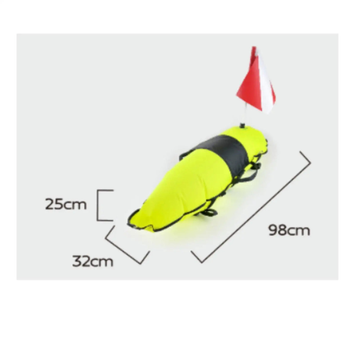 TPU Inflatable Freediving Buoy – High Visibility Dive Marker Inflatable Dive Buoy PLUSH