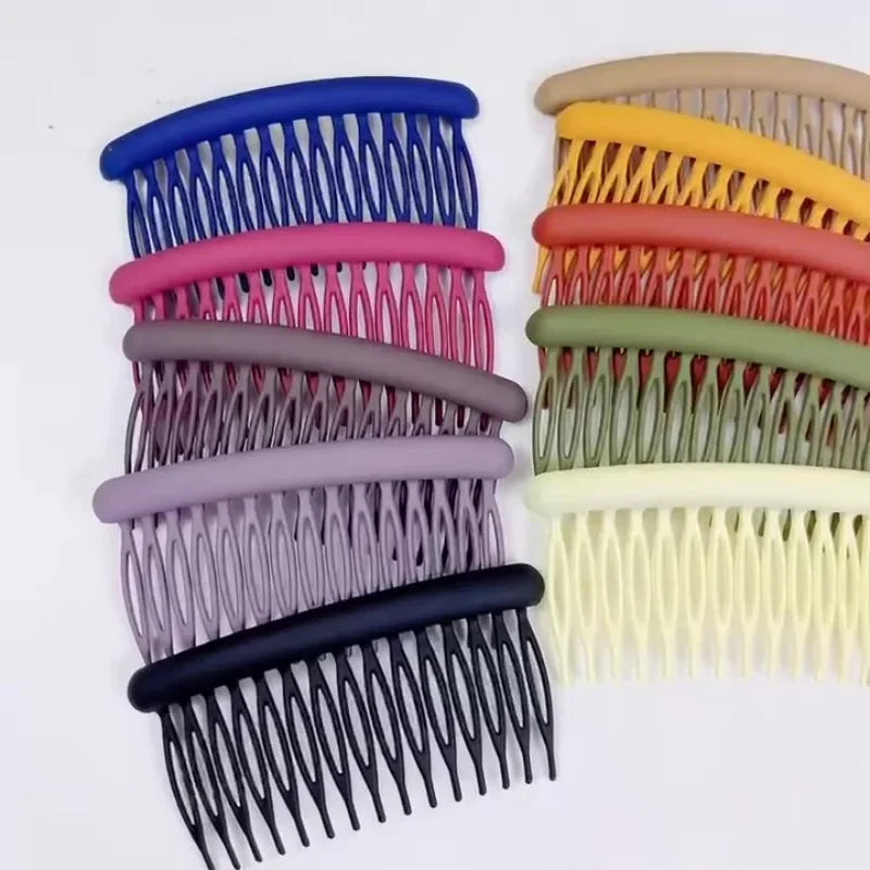 Frosted Acrylic Hair Comb Clips 15 Teeth – Candy Colors Hair Comb Clip PLUSH
