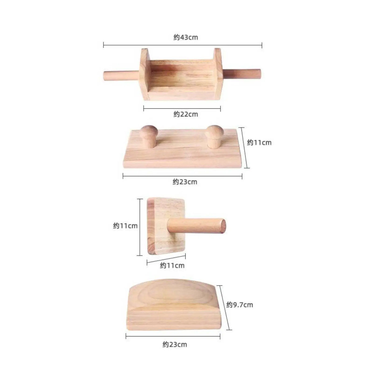Wooden Flexibility Training Board – Multi-Handle Hand Exerciser Hand Flexibility Trainer PLUSH