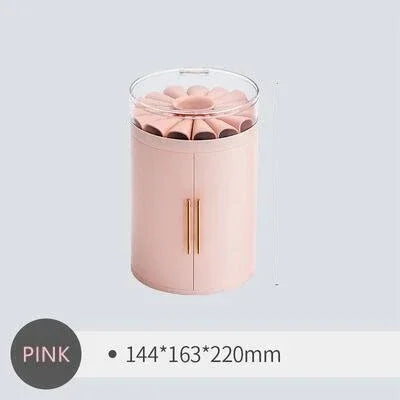 WB Series Jewelry Box Desktop Organizer & Storage Case Jewelry Storage Box PLUSH Jewelry Box pink