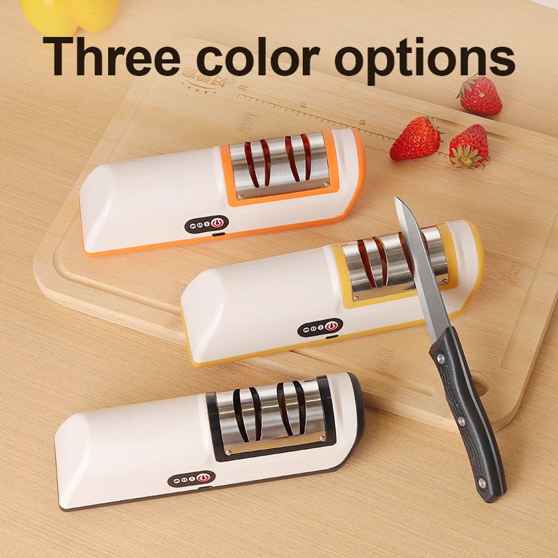 USB Rechargeable Portable Electric Knife Sharpener Electric Knife Sharpener PLUSH