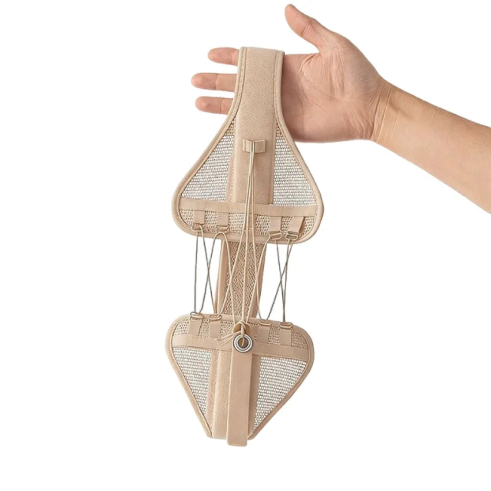 Elastic Waist Brace – Breathable Adjustable Lumbar Support Belt Lumbar Support Belt PLUSH Beige M