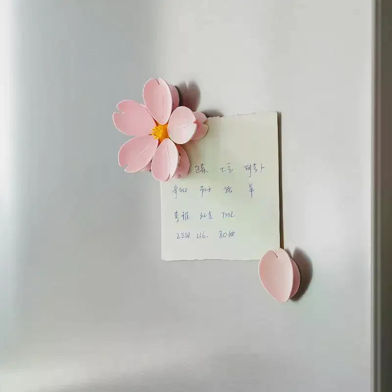 Cherry Blossom Magnetic Fridge Seal Clip | Snack Bag Clip Magnetic Bag Clip PLUSH