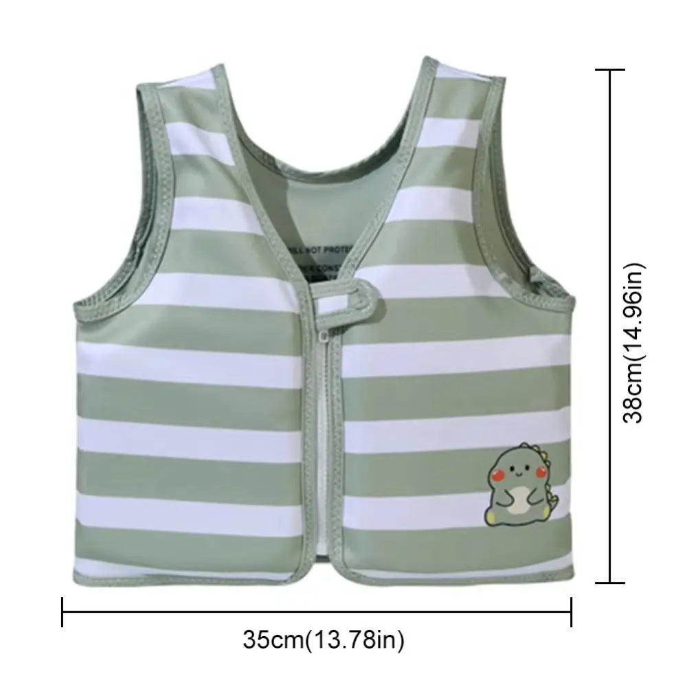 Kids Anti-Rollover Buoyancy Swim Vest | Cartoon Swimming Aid Kids Swim Vest PLUSH