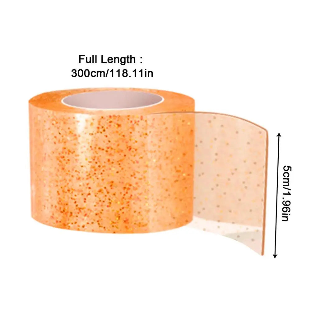 Glitter Nano Bubble Tape – Blowable DIY Craft Tape for Kids DIY Craft Tape PLUSH Orange