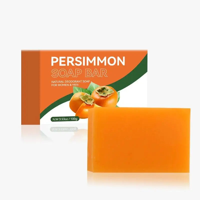 Persimmon Handmade Soap 100g – Natural Plant-Based Bar Natural Bar Soap PLUSH 1PCS