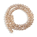 Champagne AB Faceted Crystal Glass Spacer Beads – DIY Jewelry Crystal Glass Beads PLUSH 10x8mm