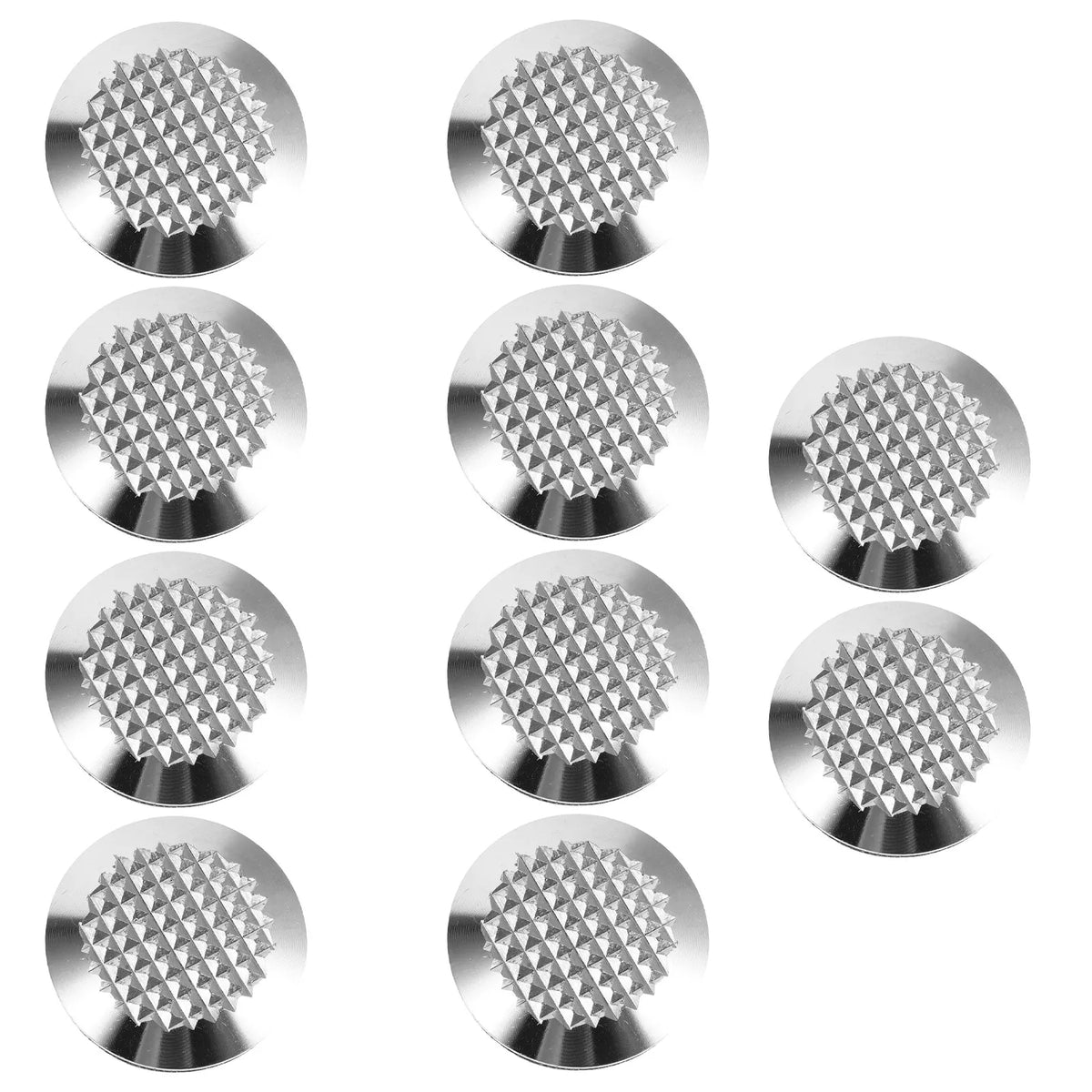 10Pcs Stainless Steel Self-Adhesive Tactile Studs | Anti-Slip Tactile Ground Studs PLUSH