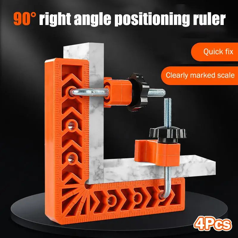 Woodworking Right Angle Clamp Squares 3in – 4pcs Positioning Set Woodworking Clamp Square PLUSH
