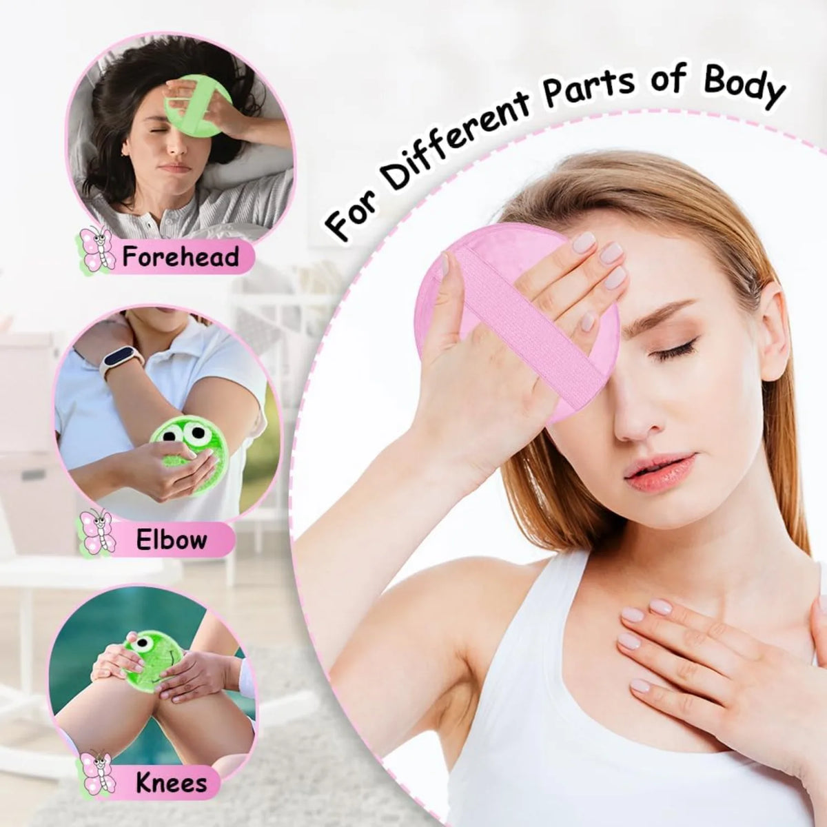 Reusable Gel Ice Packs – Flexible Hot & Cold Compress Hot Cold Gel Pack PLUSH