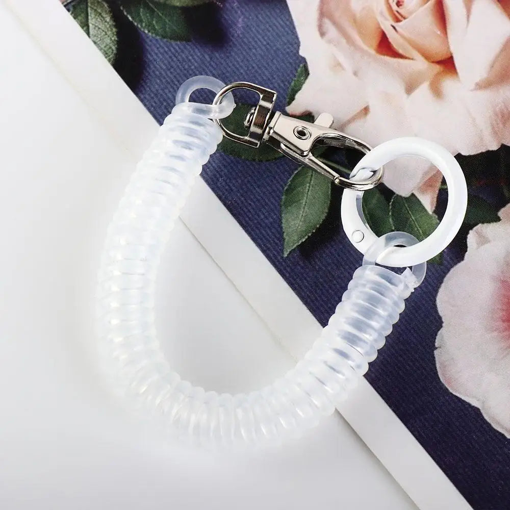 Spiral Spring Coil Key Chain – Metal Lobster Clasp Spring Coil Key Chain PLUSH