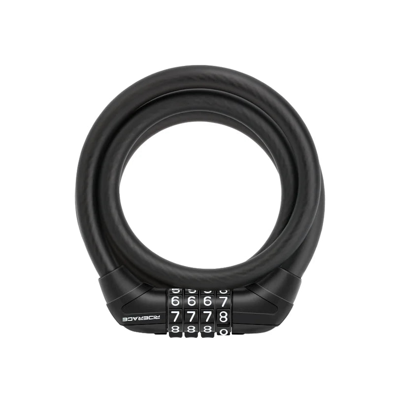 RIDERACE Password Cable Lock – Bike, Scooter & Motorcycle Bicycle Cable Lock PLUSH 4-digit