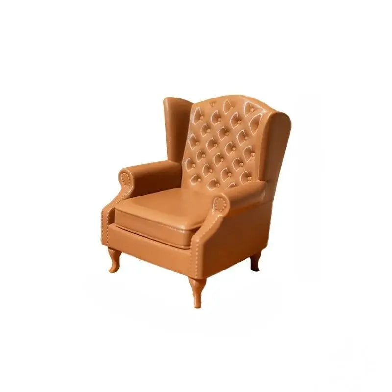 1:12 Dollhouse Miniature Retro Sofa Set – Living Room Furniture Dollhouse Furniture Set PLUSH A1