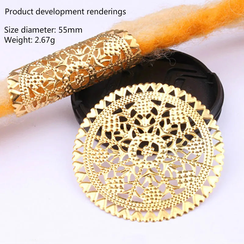 5pcs Dreadlock Beads Hair Cuffs Rings – Colorful Braid Clips Hair Braid Cuffs PLUSH