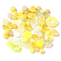 50g Mixed Acrylic Beads Y2K DIY Jewelry Phone Chain Bracelet Acrylic Craft Beads PLUSH Yellow