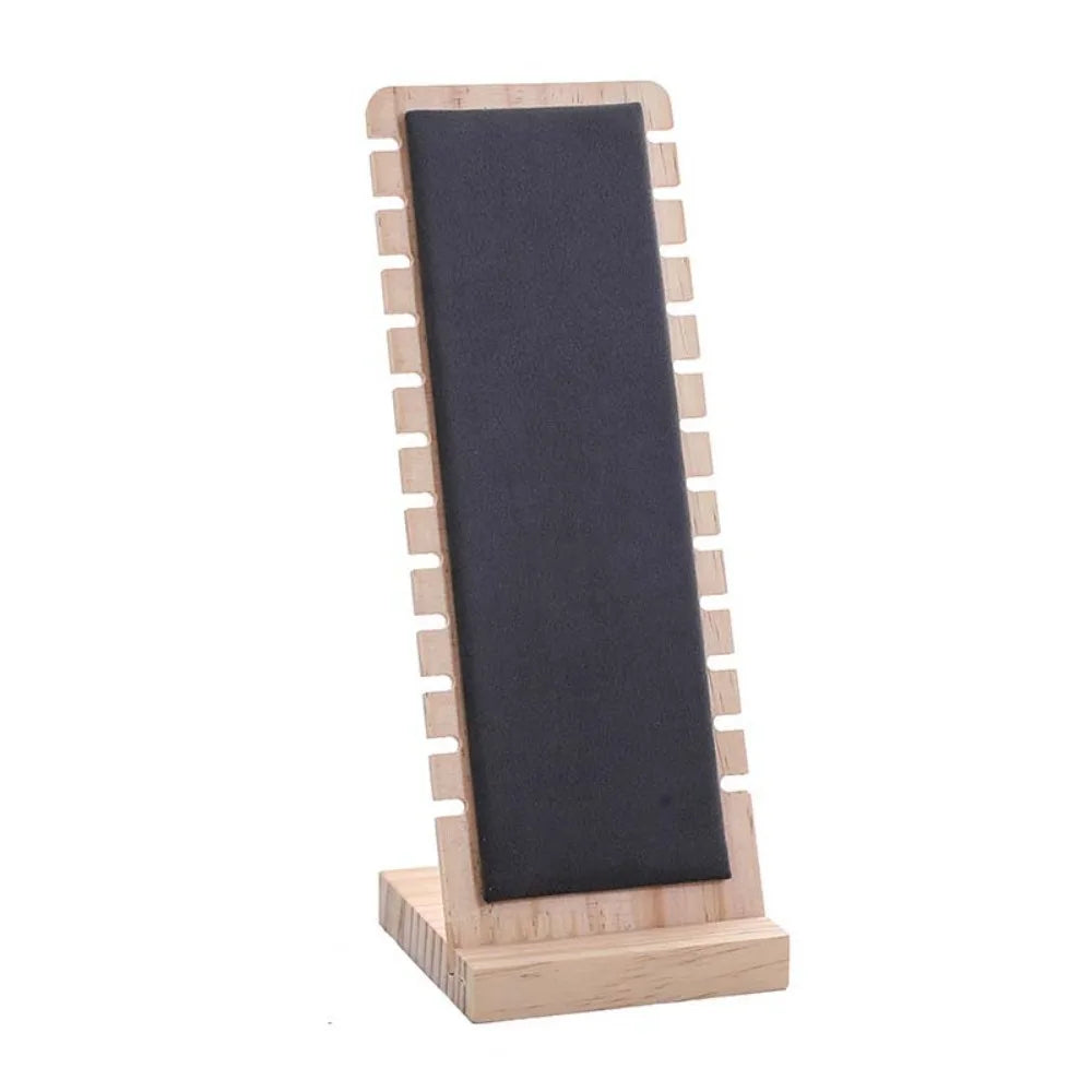 Wooden Jewelry Display Stand – Necklace & Bracelet Organizer Jewelry Display Stand PLUSH Grey