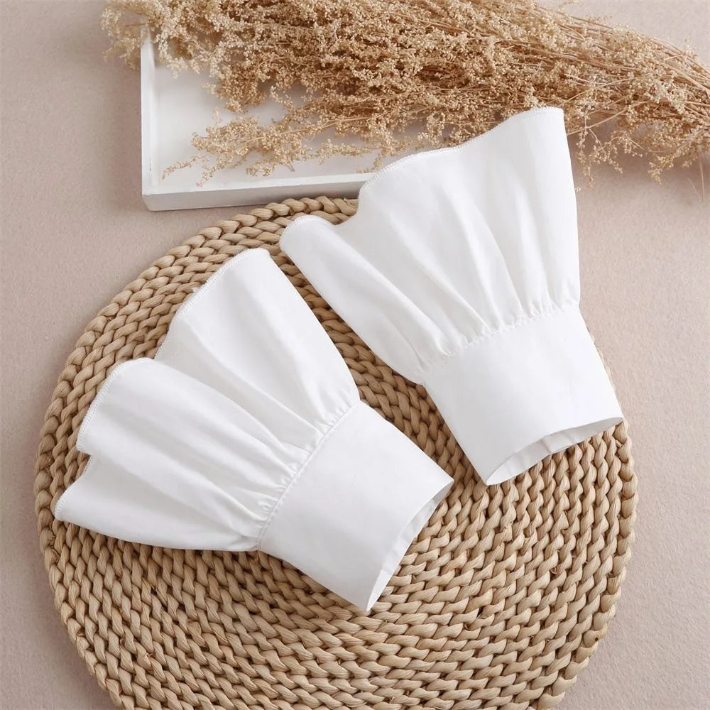 Lace Ruffle Detachable Sleeve Cuffs – Vintage Wrist Accessory Detachable Sleeve Cuffs PLUSH