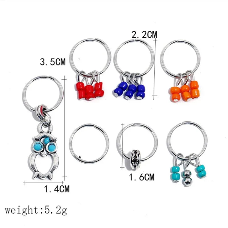 Alloy Shell Dreadlock Beads Hair Cuffs Rings & Clips – 5-10pcs