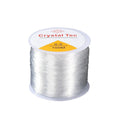Elastic Crystal Cord 0.4–2mm Clear Stretch Beading Thread 100m Elastic Beading Cord PLUSH 0.4mm 100m White