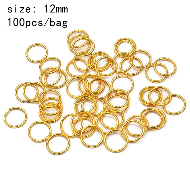 Dreadlock Beads & Braid Cuffs – 50–200pcs Micro Hair Rings Hair Braid Cuffs PLUSH 100pcs 12 mm NO.41