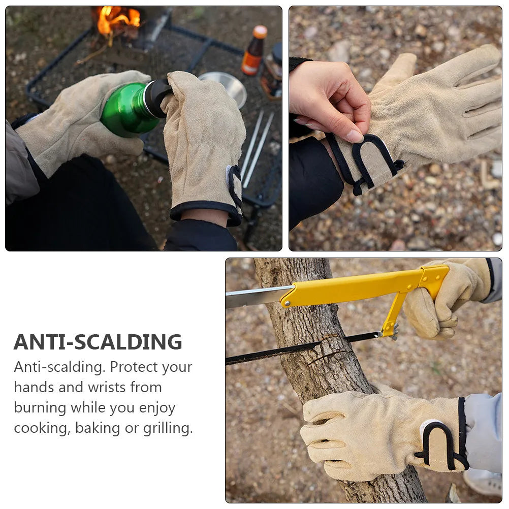 Premium Flexible Heat Resistant BBQ Grilling Gloves – 1 Pair BBQ Grilling Gloves PLUSH