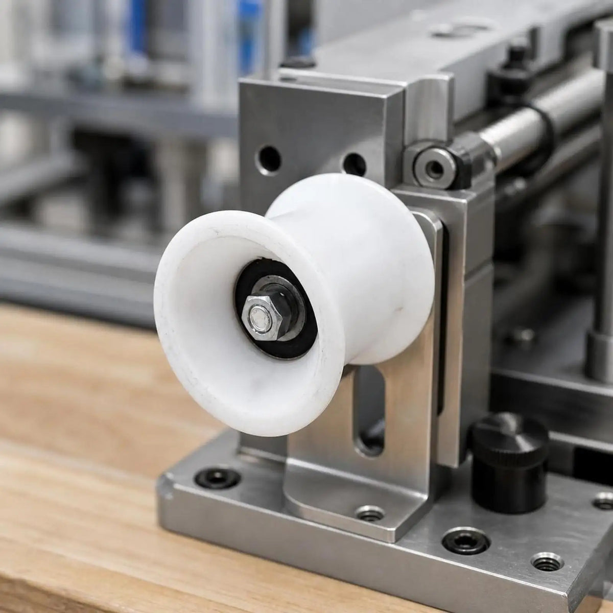 Nylon Conveyor Belt Tensioner Pulley Wheel with Bearing Belt Tensioner Pulley PLUSH