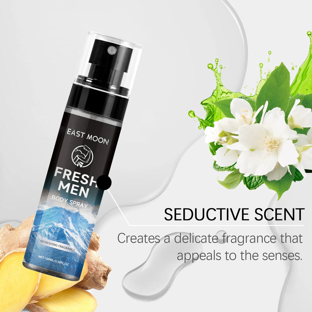 East Moon Sandalwood Men's Deodorant Fragrance Spray 100ml Men's Deodorant Spray PLUSH