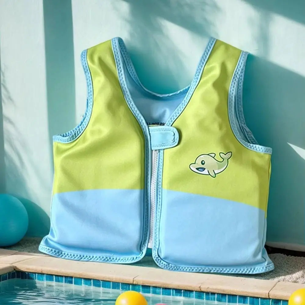Kids Anti-Rollover Buoyancy Swim Vest | Cartoon Swimming Aid Kids Swim Vest PLUSH