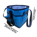 Insulated Water Bottle Carrier Bag with Shoulder Strap Water Bottle Carrier PLUSH Blue