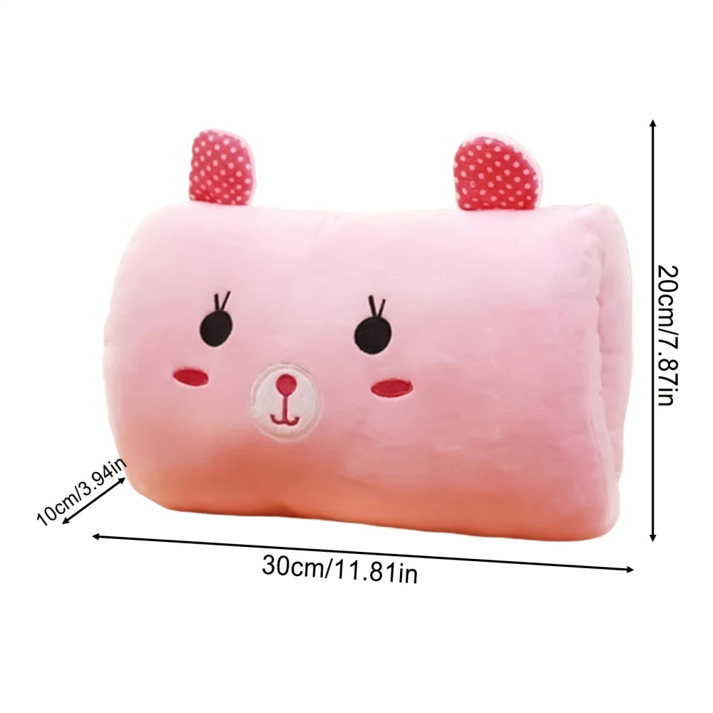 Cartoon Plush Hand Warmer Pillow – Kids & Adults Cozy Gift Plush Hand Warmer Pillow PLUSH Pink