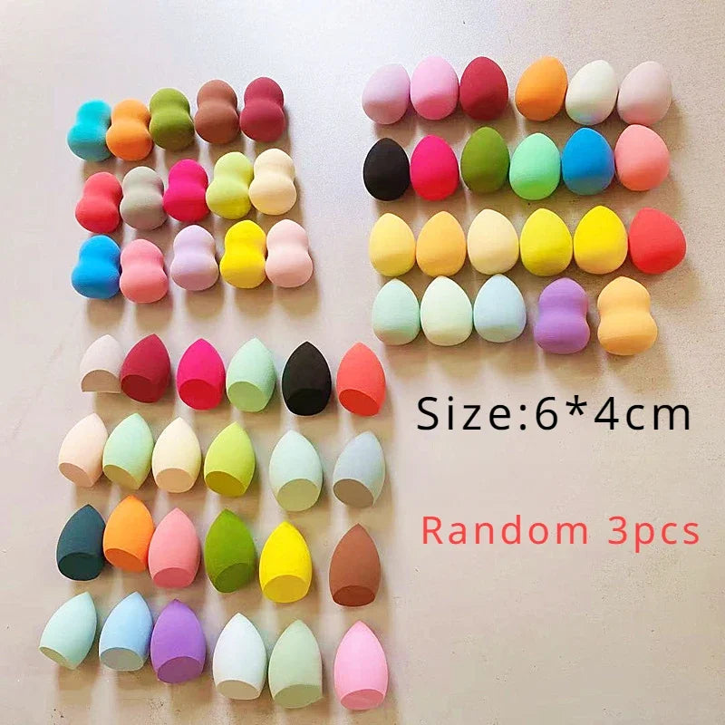Silicone Makeup Sponge Holder & Travel Blender Case Makeup Sponge Holder PLUSH Random 3pcs
